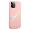 Guess GUHCP12MLSVSPG iPhone 12/12 Pro6,1 różowo zielony/green pink hardcase Silicone Vintage